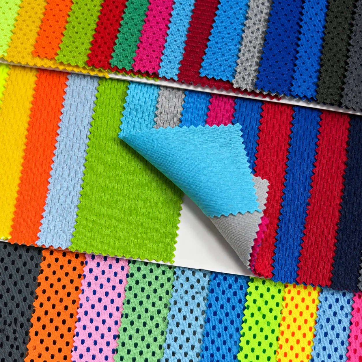 Bird-Eye Mesh fabric macro texture