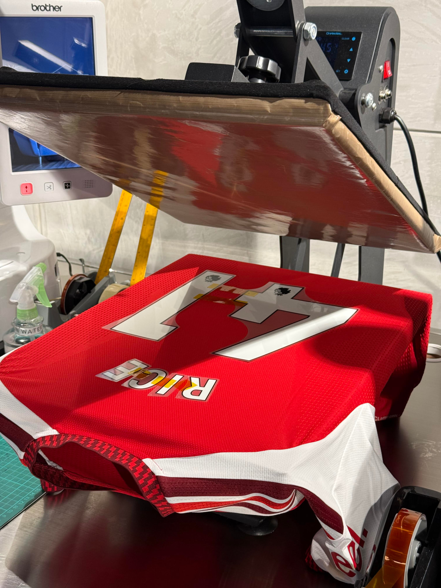 DTF Heat Transfer on custom sportswear