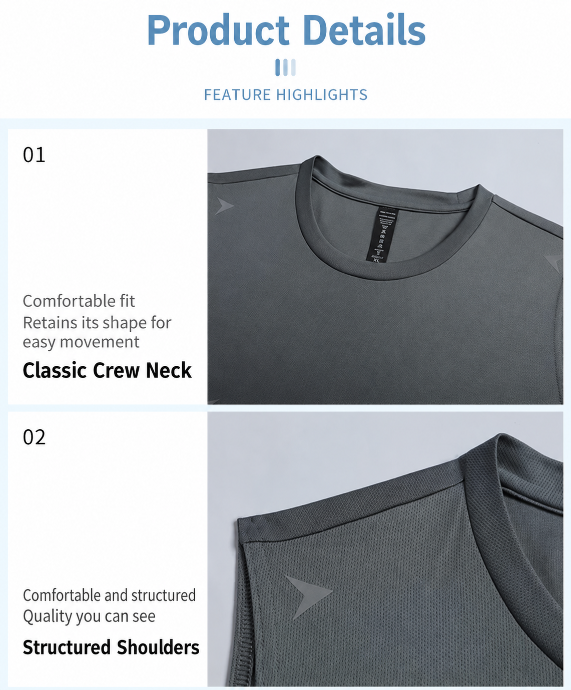 Performance Tee 11 production detail 8