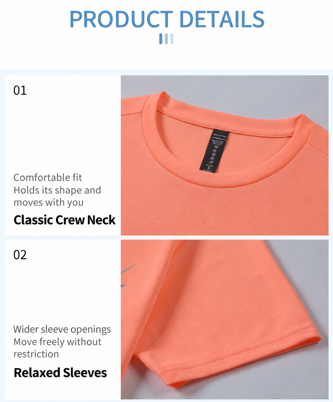 Performance Tee 03 production detail 8